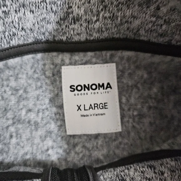 Gray Sonoma Goods For Life Fleece Vest - Picture 2 of 8